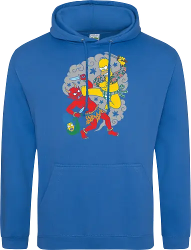 Homer vs. Oni" Japanese Traditional Tattoo Style 