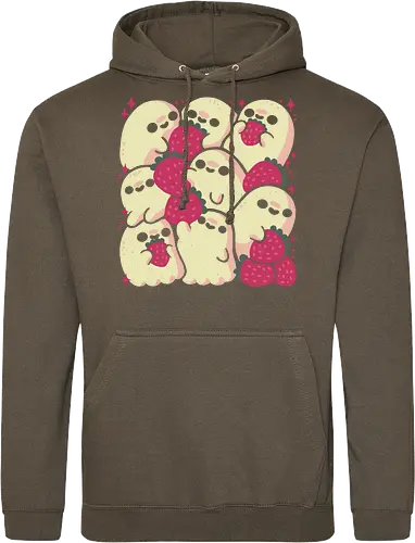 Spooky Cute Ghosts with Strawberries