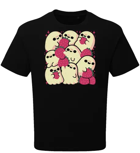 Spooky Cute Ghosts with Strawberries