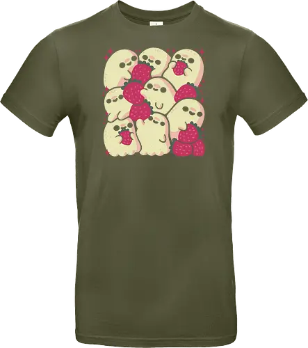 Spooky Cute Ghosts with Strawberries