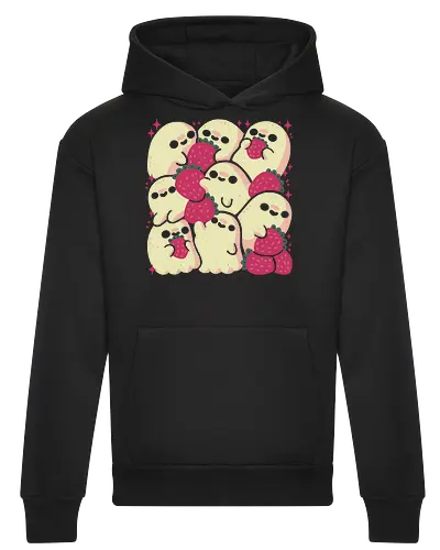 Spooky Cute Ghosts with Strawberries