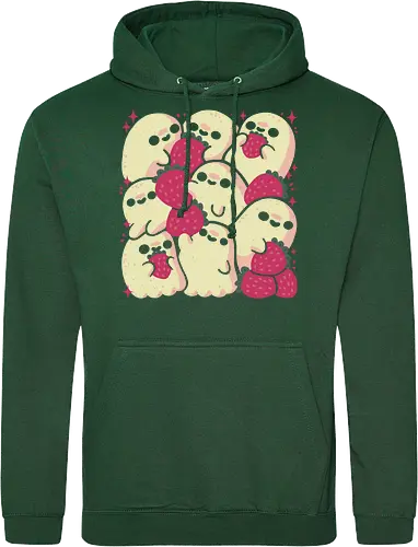 Spooky Cute Ghosts with Strawberries