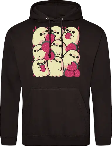 Spooky Cute Ghosts with Strawberries