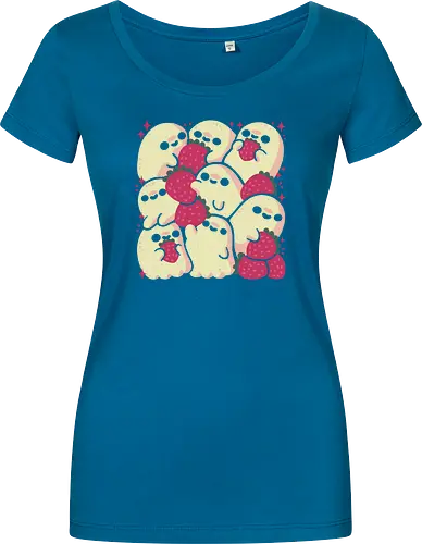 Spooky Cute Ghosts with Strawberries