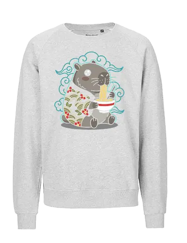 Ramen Capybara Kawaii Japanese Aesthetic Animal Graphic - capybara ramen shirt, kawaii capybara t-shirt, japanese food animal graphic tee, cute capybara eating ramen, ramen lover apparel, japanese aesthetic animal design, capybara streetwear clothing, kawaii noodle bowl top, animal foodie t-shirt, teal and red japanese art, cottagecore capybara shirt, ukiyo-e style animal merch, funny capybara gift, aesthetic japanese character tee, vibrant animal illustration clothing, capybara fan apparel, japanese cuisine graphic top, adorable rodent t-shirt, trendy kawaii fashion - Fairtrade Sweatshirt
