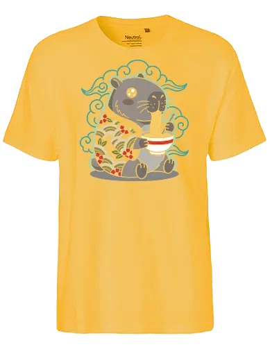 Ramen Capybara Kawaii Japanese Aesthetic Animal Graphic - capybara ramen shirt, kawaii capybara t-shirt, japanese food animal graphic tee, cute capybara eating ramen, ramen lover apparel, japanese aesthetic animal design, capybara streetwear clothing, kawaii noodle bowl top, animal foodie t-shirt, teal and red japanese art, cottagecore capybara shirt, ukiyo-e style animal merch, funny capybara gift, aesthetic japanese character tee, vibrant animal illustration clothing, capybara fan apparel, japanese cuisine graphic top, adorable rodent t-shirt, trendy kawaii fashion - Fairtrade T-Shirt