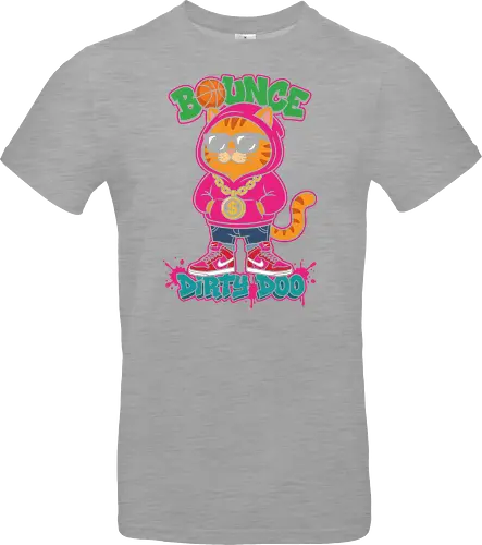 "Bounce Dirty Doo" Cool Streetwear Cat Hip-Hop Graphic