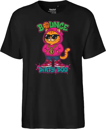 "Bounce Dirty Doo" Cool Streetwear Cat Hip-Hop Graphic