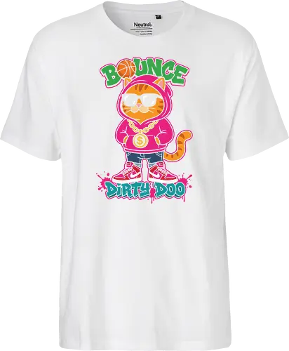 "Bounce Dirty Doo" Cool Streetwear Cat Hip-Hop Graphic