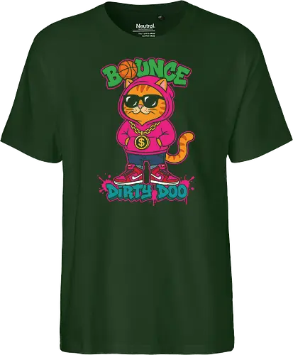 "Bounce Dirty Doo" Cool Streetwear Cat Hip-Hop Graphic