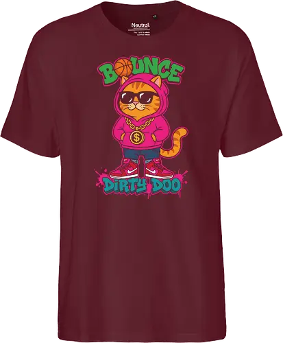 "Bounce Dirty Doo" Cool Streetwear Cat Hip-Hop Graphic