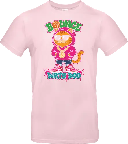 "Bounce Dirty Doo" Cool Streetwear Cat Hip-Hop Graphic