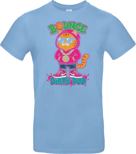"Bounce Dirty Doo" Cool Streetwear Cat Hip-Hop Graphic
