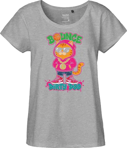 "Bounce Dirty Doo" Cool Streetwear Cat Hip-Hop Graphic