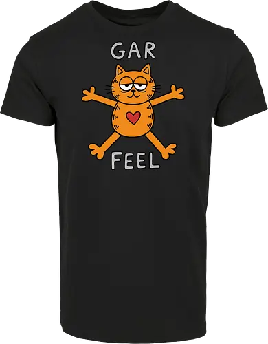 Gar Feel" Funny Sarcastic Orange Cat Hug Retro Graphic