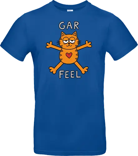 Gar Feel" Funny Sarcastic Orange Cat Hug Retro Graphic