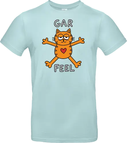 Gar Feel" Funny Sarcastic Orange Cat Hug Retro Graphic