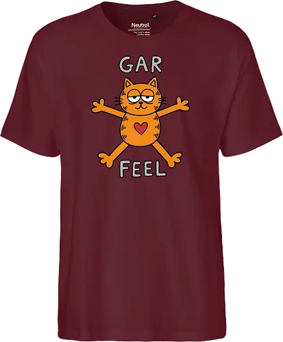 Gar Feel" Funny Sarcastic Orange Cat Hug Retro Graphic