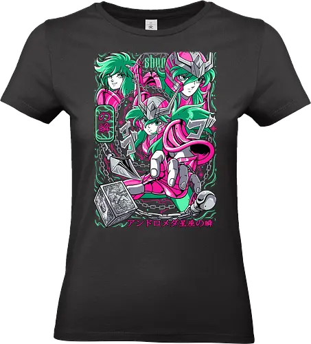 Andromeda Shun - saint seiya, shun andromeda, andromeda saint, bronze saint, chain warrior, zodiac anime, shonen classic, manga series, anime art - Standard T-Shirt (Women)