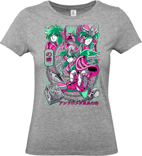 Andromeda Shun - saint seiya, shun andromeda, andromeda saint, bronze saint, chain warrior, zodiac anime, shonen classic, manga series, anime art - Standard T-Shirt (Women)