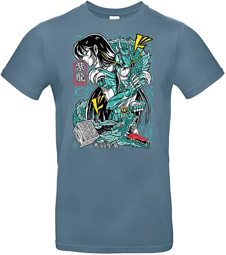 Dragon Shiryu - saint seiya, shiryu dragon, dragon saint, bronze saint, dragon warrior, zodiac anime, shonen classic, manga series, anime art - Standard T-Shirt