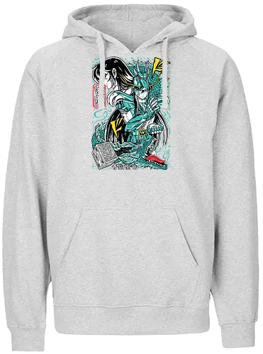 Dragon Shiryu - saint seiya, shiryu dragon, dragon saint, bronze saint, dragon warrior, zodiac anime, shonen classic, manga series, anime art - Fairtrade Hoodie