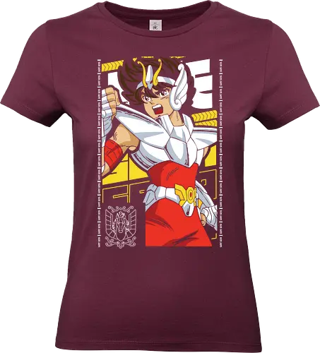 Pegasus Seiya - saint seiya, pegasus seiya, bronze saint, pegasus cloth, zodiac warrior, athena knight, shonen classic, manga series, anime art - Standard T-Shirt (Women)