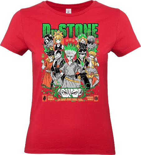 Dr Stone - dr stone, science anime, stone world, senku ishigami, survival anime, shonen manga, post apocalyptic anime, japanese anime, anime art - Standard T-Shirt (Women)