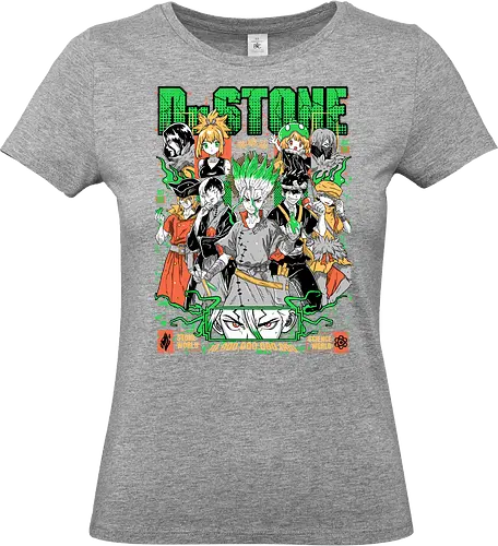 Dr Stone - dr stone, science anime, stone world, senku ishigami, survival anime, shonen manga, post apocalyptic anime, japanese anime, anime art - Standard T-Shirt (Women)
