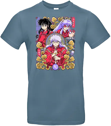 Human Heart, Demon Power - inuyasha, human form, demon form, hanyō warrior, feudal fantasy, supernatural anime, classic shonen, manga art - Standard T-Shirt