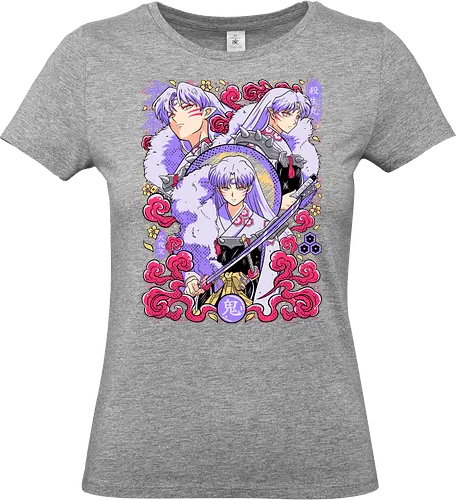 Sesshomaru – Lord of the West - inuyasha, sesshomaru, full demon lord, daiyokai, feudal era anime, yokai warrior, fantasy shonen, manga series, anime art - Standard T-Shirt (Women)