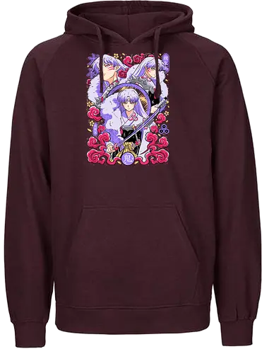 Sesshomaru – Lord of the West - inuyasha, sesshomaru, full demon lord, daiyokai, feudal era anime, yokai warrior, fantasy shonen, manga series, anime art - Fairtrade Hoodie