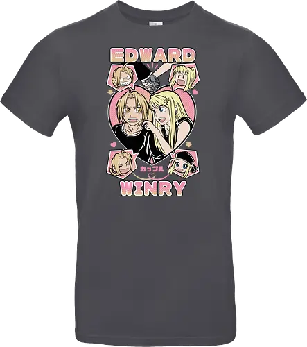 Edward & Winry – Alchemist’s Promise - fullmetal alchemist, edward elric, winry rockbell, anime couple, automail mechanic, alchemy power, brotherhood anime, manga series, anime art - Standard T-Shirt