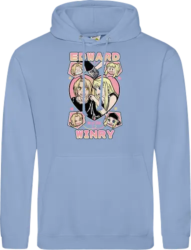 Edward & Winry – Alchemist’s Promise - fullmetal alchemist, edward elric, winry rockbell, anime couple, automail mechanic, alchemy power, brotherhood anime, manga series, anime art - Standard Hoodie