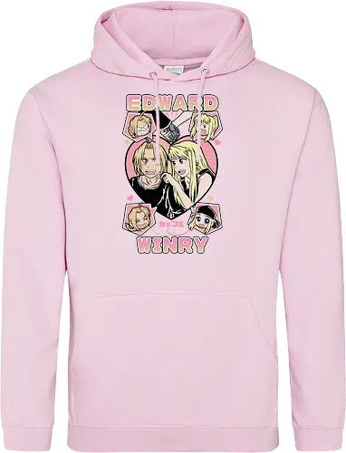 Edward & Winry – Alchemist’s Promise - fullmetal alchemist, edward elric, winry rockbell, anime couple, automail mechanic, alchemy power, brotherhood anime, manga series, anime art - Standard Hoodie