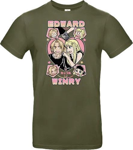 Edward & Winry – Alchemist’s Promise - fullmetal alchemist, edward elric, winry rockbell, anime couple, automail mechanic, alchemy power, brotherhood anime, manga series, anime art - Standard T-Shirt