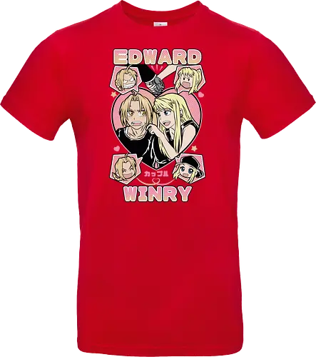 Edward & Winry – Alchemist’s Promise - fullmetal alchemist, edward elric, winry rockbell, anime couple, automail mechanic, alchemy power, brotherhood anime, manga series, anime art - Standard T-Shirt
