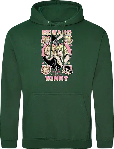 Edward & Winry – Alchemist’s Promise - fullmetal alchemist, edward elric, winry rockbell, anime couple, automail mechanic, alchemy power, brotherhood anime, manga series, anime art - Standard Hoodie