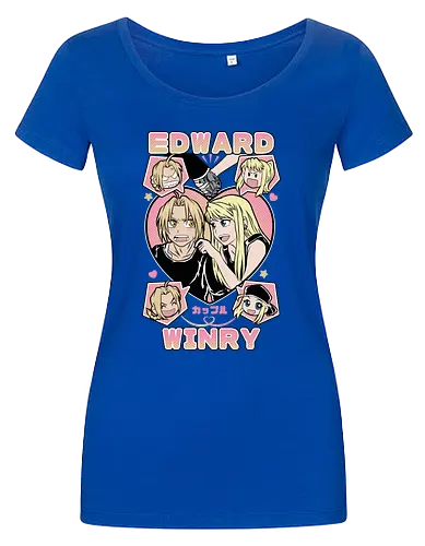 Edward & Winry – Alchemist’s Promise - fullmetal alchemist, edward elric, winry rockbell, anime couple, automail mechanic, alchemy power, brotherhood anime, manga series, anime art - Women T-Shirt