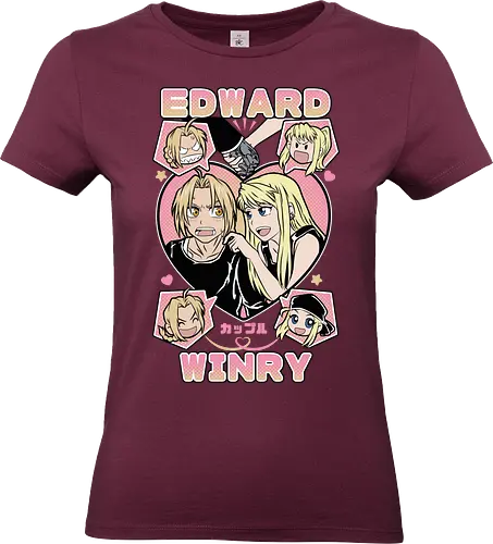 Edward & Winry – Alchemist’s Promise - fullmetal alchemist, edward elric, winry rockbell, anime couple, automail mechanic, alchemy power, brotherhood anime, manga series, anime art - Standard T-Shirt (Women)