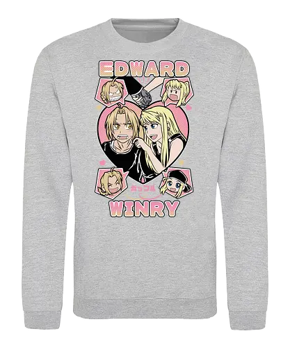 Edward & Winry – Alchemist’s Promise - fullmetal alchemist, edward elric, winry rockbell, anime couple, automail mechanic, alchemy power, brotherhood anime, manga series, anime art - Sweatshirt