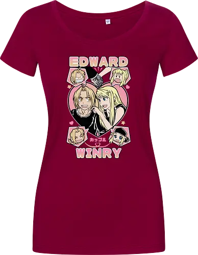 Edward & Winry – Alchemist’s Promise - fullmetal alchemist, edward elric, winry rockbell, anime couple, automail mechanic, alchemy power, brotherhood anime, manga series, anime art - Women T-Shirt