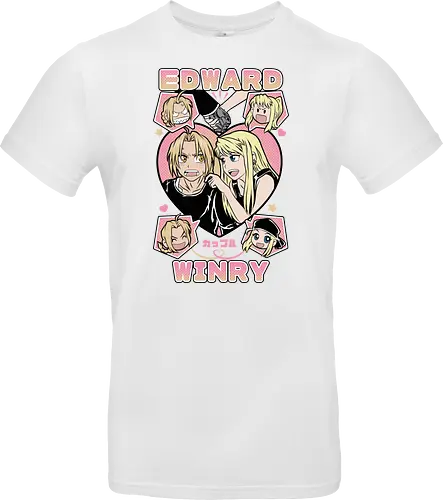 Edward & Winry – Alchemist’s Promise - fullmetal alchemist, edward elric, winry rockbell, anime couple, automail mechanic, alchemy power, brotherhood anime, manga series, anime art - Standard T-Shirt