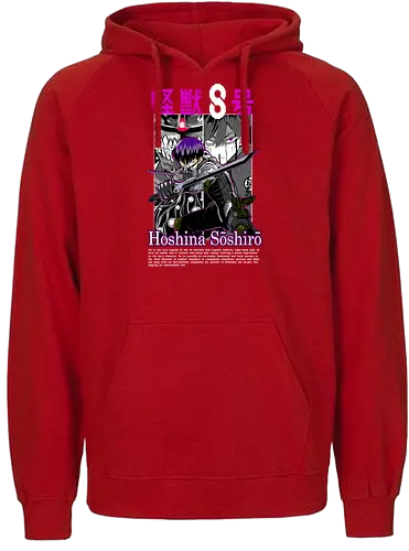 Soshiro Hoshina – Blade of the Defense Force - kaiju no 8, soshiro hoshina, defense force captain, katana fighter, monster slayer, action anime, manga series, anime art - Fairtrade Hoodie