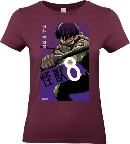 Hoshina – The Kaiju Hunter - kaiju no 8, soshiro hoshina, elite soldier, close range fighter, defense force officer, battle anime, manga series, anime art - Standard T-Shirt (Women)