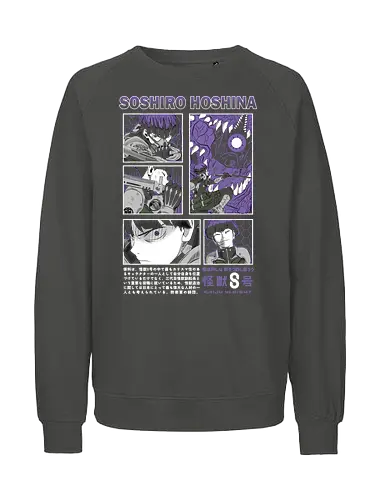 Hoshina’s Katana Fury - kaiju no 8, hoshina, blade warrior, monster battle, action manga, japanese anime, anime illustration - Fairtrade Sweatshirt