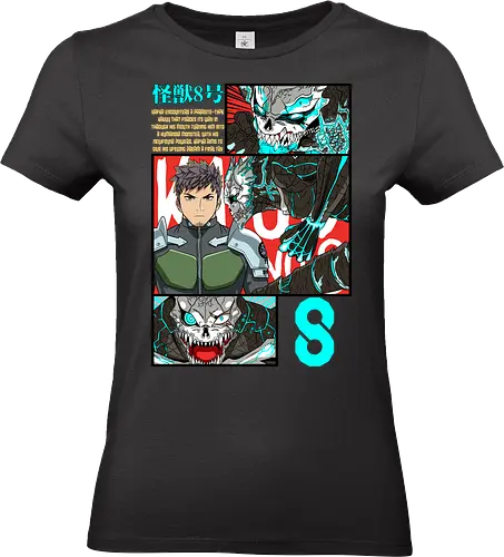 Kafka – Between Human and Monster - kaiju no 8, kafka hibino, kaiju power, urban monster fight, battle shonen, japanese manga, anime aesthetic - Standard T-Shirt (Women)