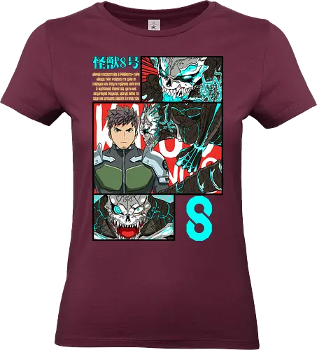 Kafka – Between Human and Monster - kaiju no 8, kafka hibino, kaiju power, urban monster fight, battle shonen, japanese manga, anime aesthetic - Standard T-Shirt (Women)
