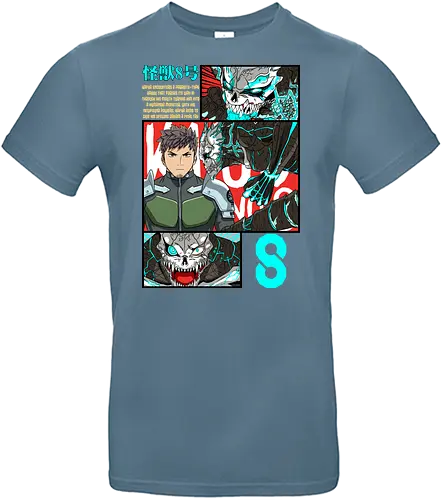 Kafka – Between Human and Monster - kaiju no 8, kafka hibino, kaiju power, urban monster fight, battle shonen, japanese manga, anime aesthetic - Standard T-Shirt