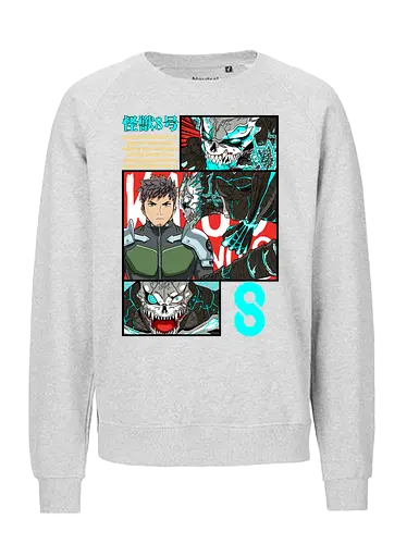 Kafka – Between Human and Monster - kaiju no 8, kafka hibino, kaiju power, urban monster fight, battle shonen, japanese manga, anime aesthetic - Fairtrade Sweatshirt